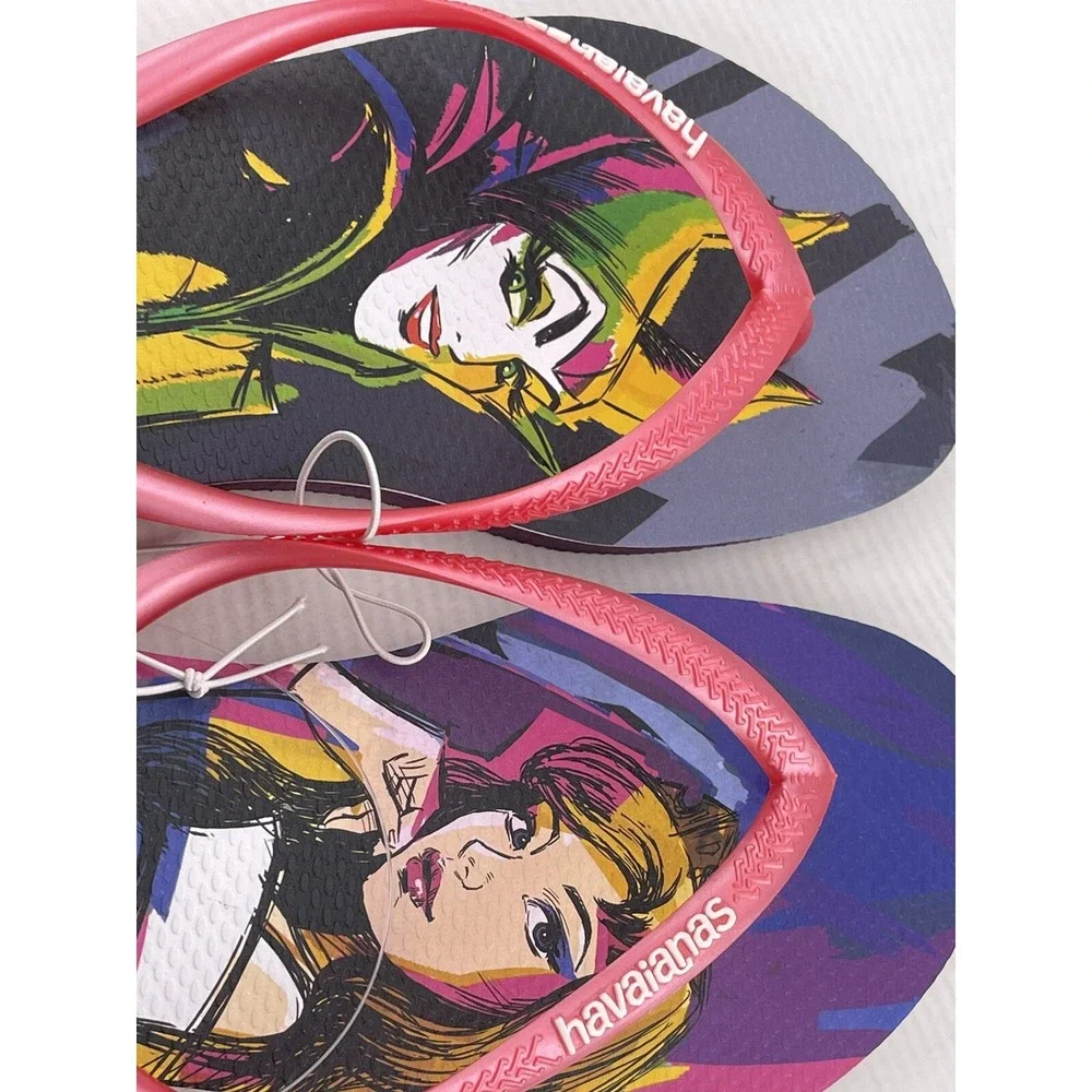US 9/10 Havaianas Disney Villains Slim Flip Flop Sandals - Picture 7 of 7